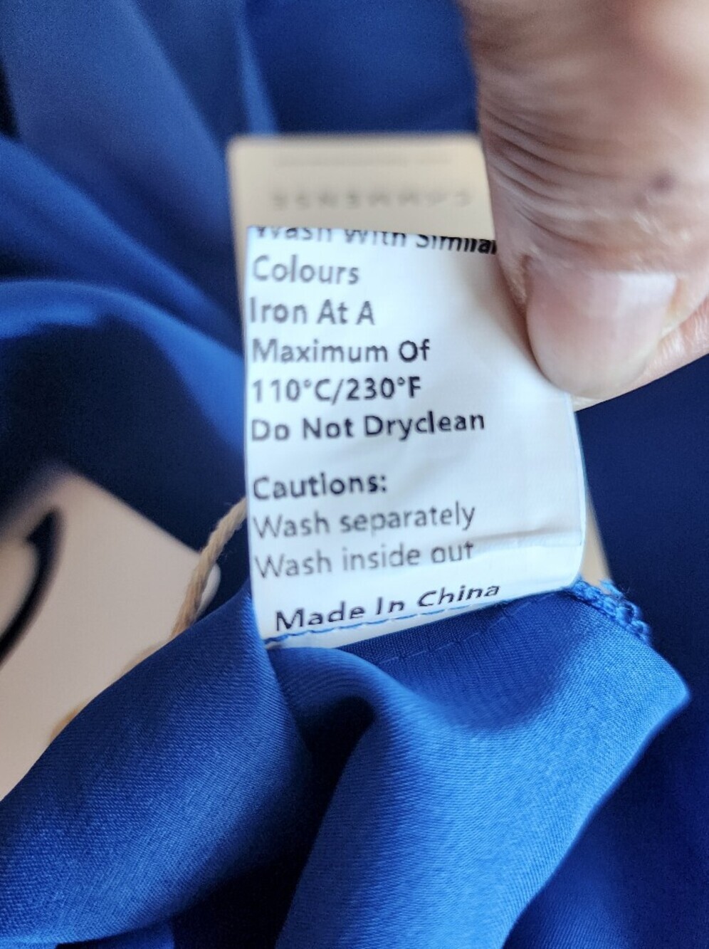 COMMENSE BLUE SATIN NWT OPEN BACK MAXI STRAPS DRESS ROSE DETAIL WOMENS SZ XL - Picture 8 of 16